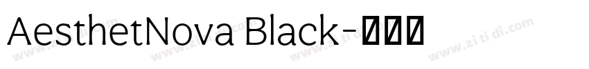AesthetNova Black字体转换